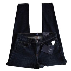 NWT Gap 27S 360° Stretch True Skinny Mid Rise Blue Jeans
